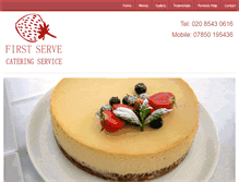 Tablet Screenshot of firstservecatering.co.uk
